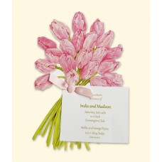 Mini Pink Tulips die cut